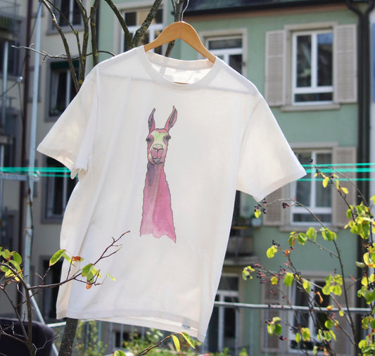 jolanda.works - T-Shirt "Sunny, das Lama"
