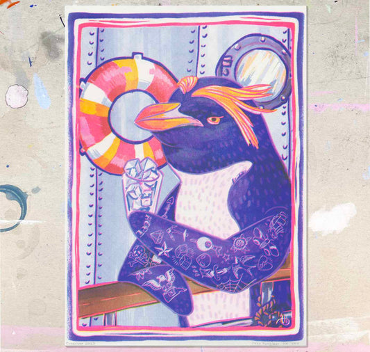 julia hunziker - Plakat "Pinguin Matrose"