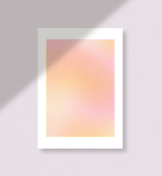 atelier gianna - Plakat "RisoRaster" (gelbpink)
