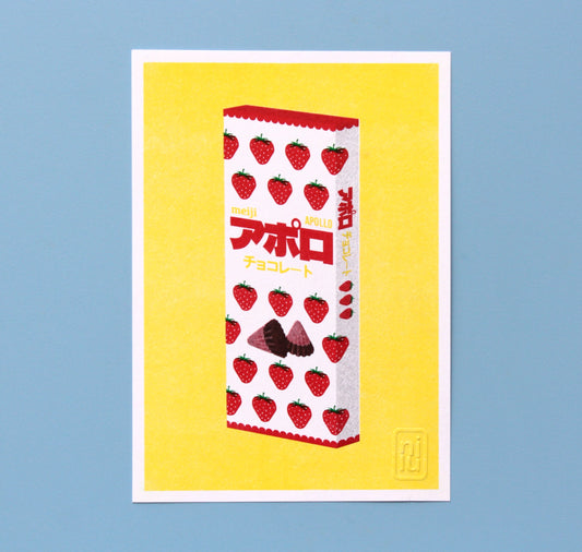 Nillustration - Plakat "Japanische Apollo Schokolade"