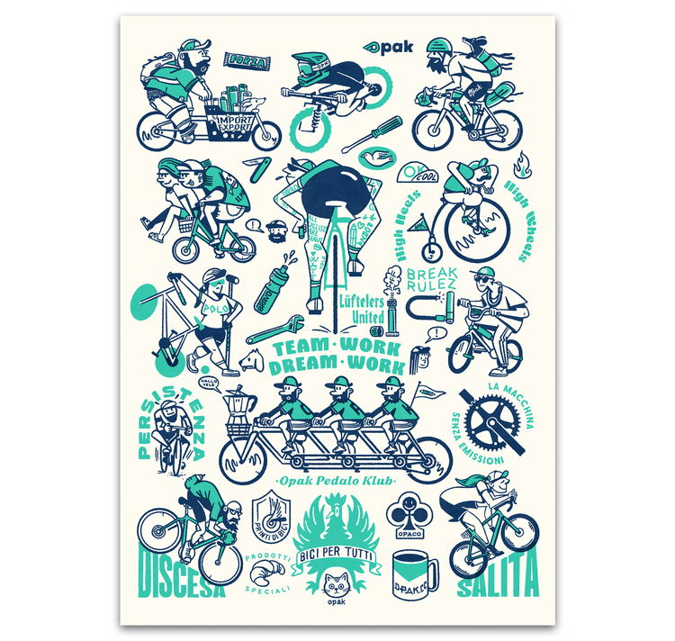 opak - Plakat "bici per tutti"