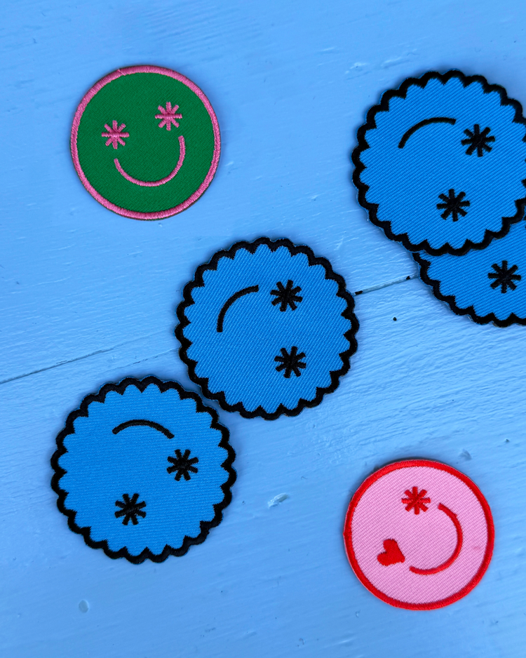 petrahilber - Bügelpatch-Set "Smileys"