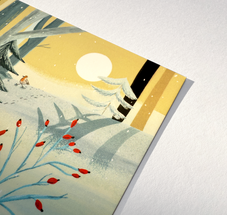 petrahilber - Postkarte "Hase im Wald"