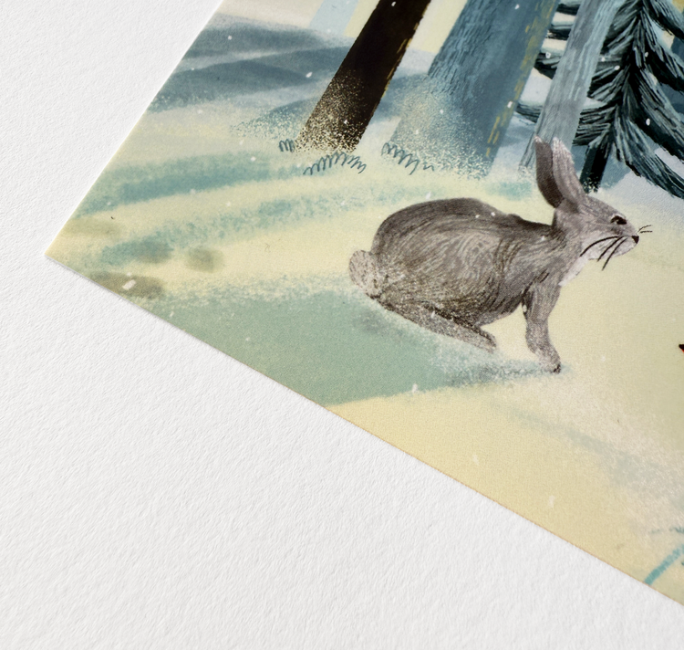 petrahilber - Postkarte "Hase im Wald"