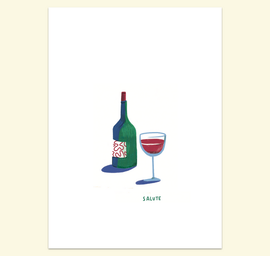petrahilber - Postkarte "Vino"