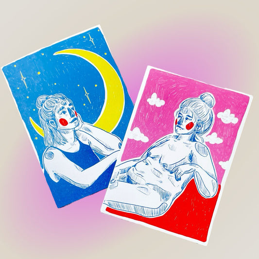 arion illustrated - Poster "Estate" (rosa)