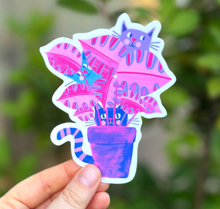 Plundernase - Adesivo "Albero per gatti" 