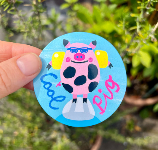 Plundernase - Sticker "Cool Pig”