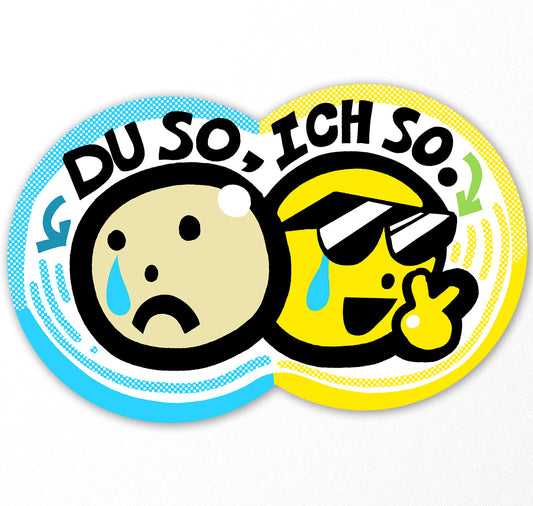 Plundernase - Sticker "Du So, Ich So"