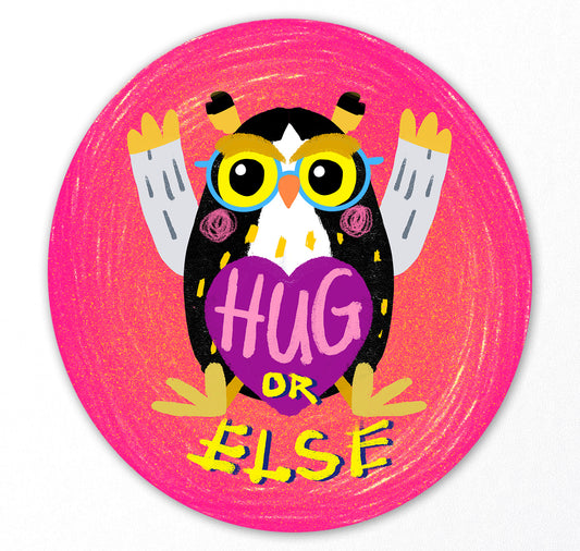 Plundernase - Sticker "Hug Or Else"