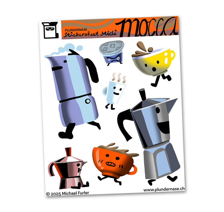Plundernase - Stickersheet "Mocca"
