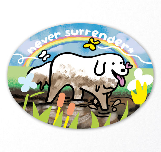 Plundernase - Sticker "Never Surrender”