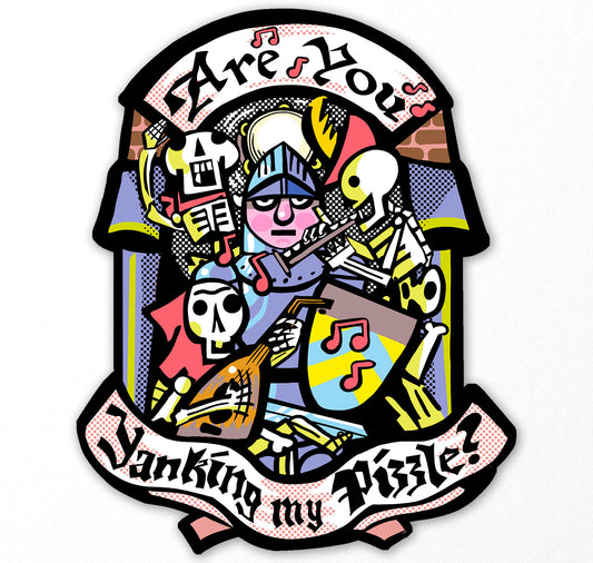 Plundernase - Sticker "Yanking My Pizzle”