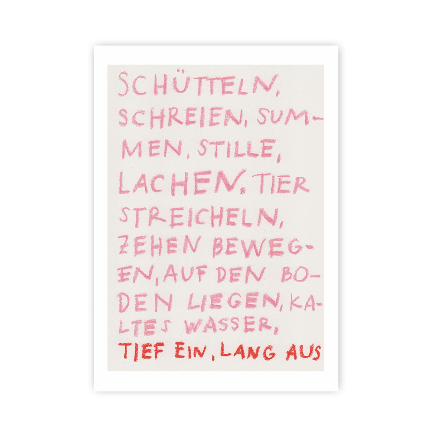 Gianna Bärtsch - Plakat "panik"
