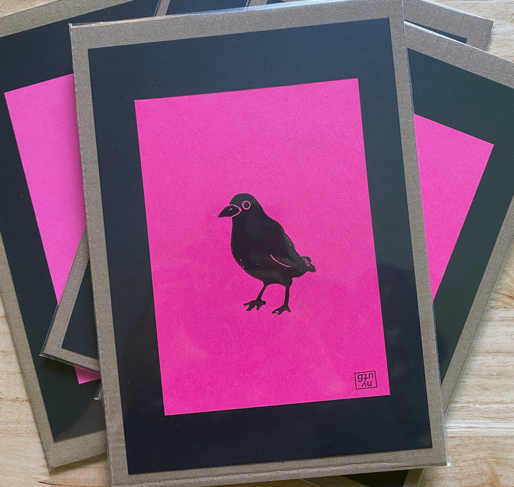 GINNY - Biglietto - Linoleografia "Torre"