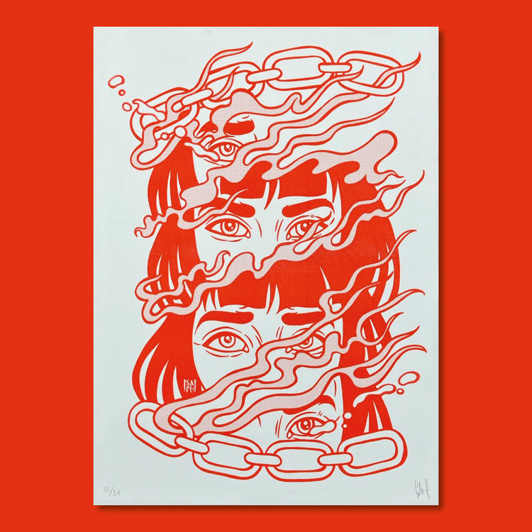 SAFU / Sarah Furrer - Plakat "The world is burning"