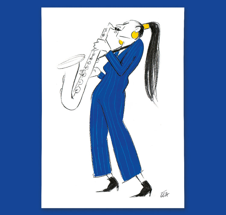 Zéa Schaad - Plakat "Saxophon"