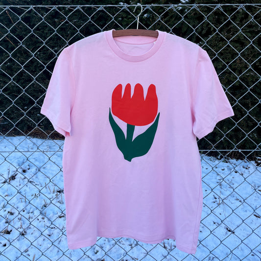 Jolanda Epprecht - T-Shirt „Tulpe“ (Cotton Pink)