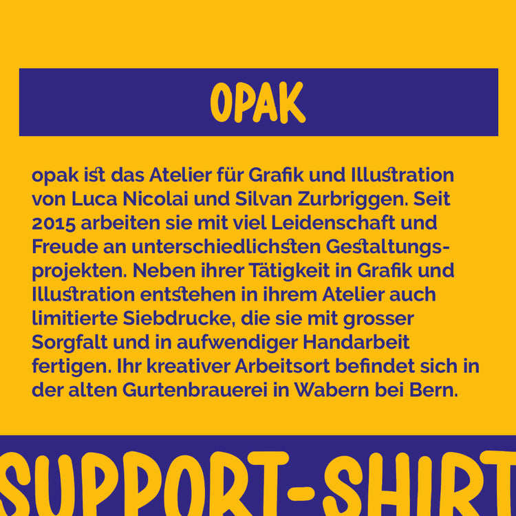 Ärzte ohne Grenzen x supportyourlocalartist.ch - Support T-Shirt VORBESTELLUNG