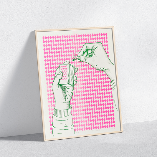 Judith Hirsch - Plakat "The Spark" (fluopink)