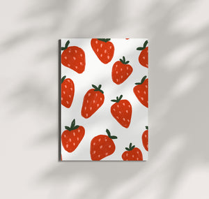 Pomba - Karte "strawberry field"