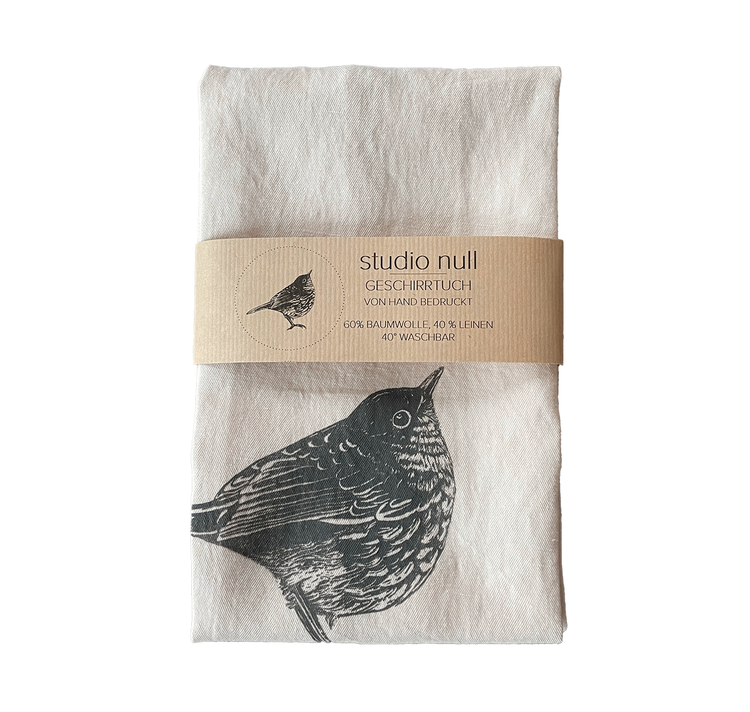 Studio Null - Geschirrtuch "Amsel"