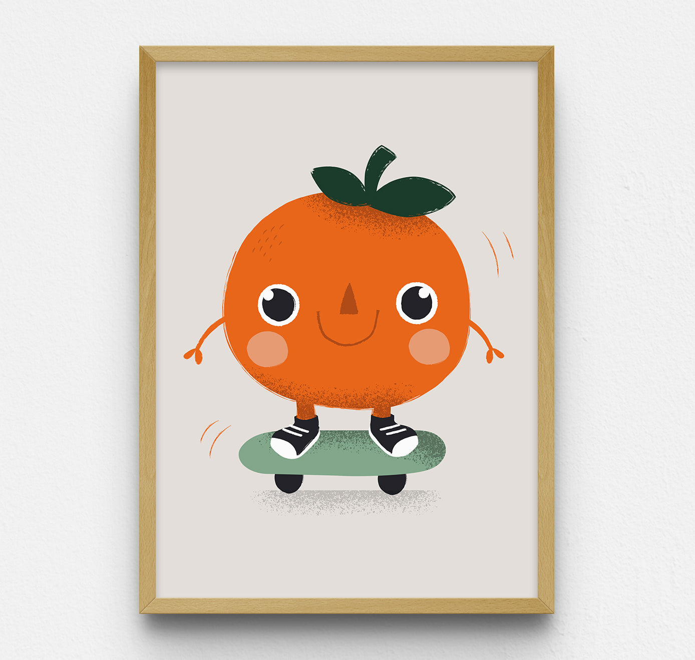 Eli Sakai - Poster "Skateboard albicocca"