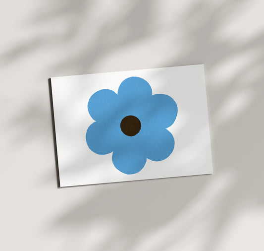 Pomba - Postkarte "Blume Classic Blau"