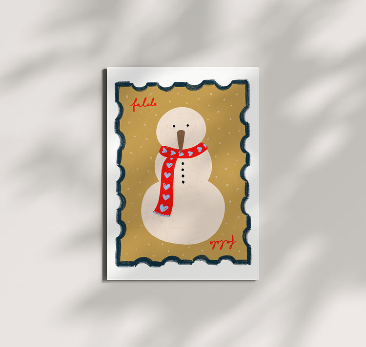 Pomba - Postkarte "falala stamp"