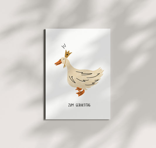 Pomba - Postkarte "Geburtstagsgans"