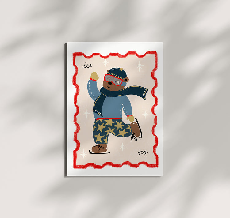 Pomba - Postkarte "ice stamp"