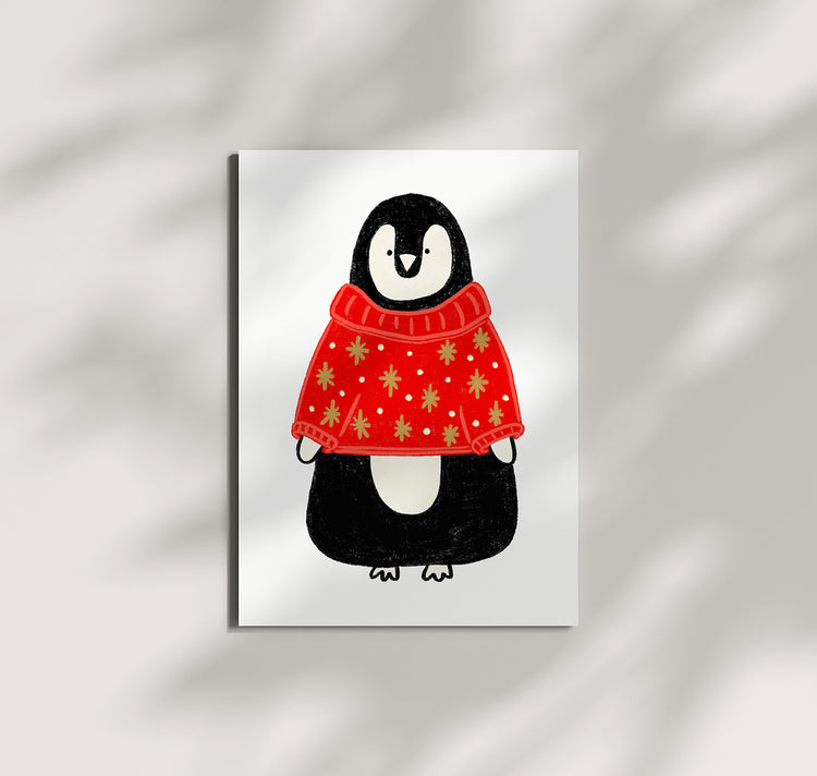 Pomba - Postkarte "Winterpingu"
