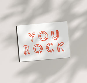 Pomba - Karte "YOU ROCK"