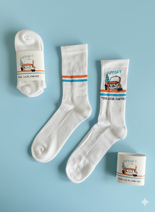 Brainfart - Calzini "Support Your Local Fartist" Taglia unica