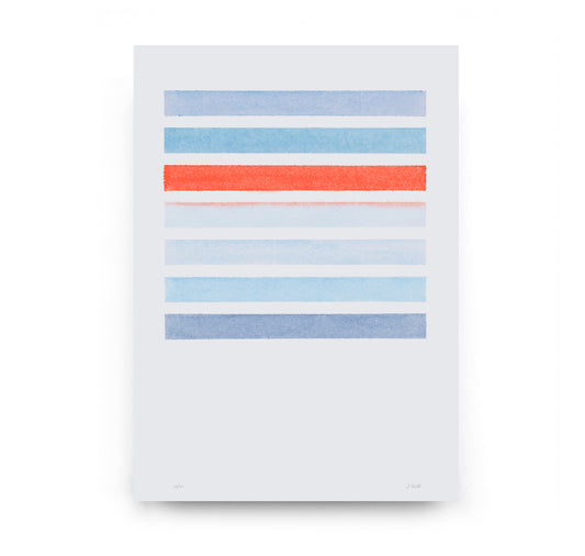 WHAT ABOUT NEON - poster "NEON°01" (rosso neon)