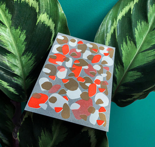 Aline Meier - Riso Postkarte A6 "DIAMOND DUST"