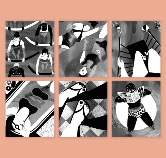 Line Rime - Set di cartoline "Baden"