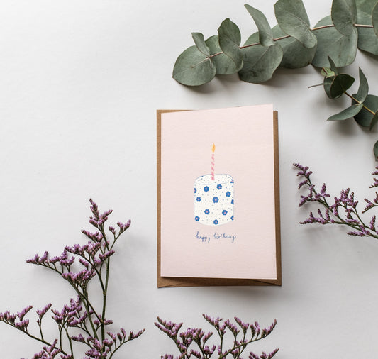 Pomba - Biglietto "TORTA DI COMPLEANNO"