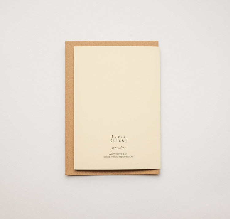 Pomba - Biglietto "UOVO DI PASQUA VERDE"