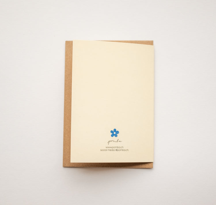 Pomba - Biglietto "UOVO DI PASQUA BLU"