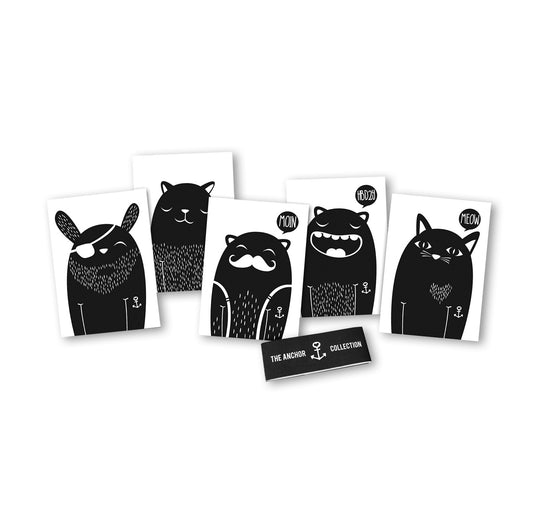 Clarissa Schwarz – 5er Postkartenset "Anchor Collection"