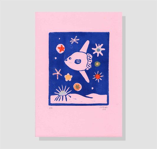 Carla Haslbauer - Affiche "Poisson lune"