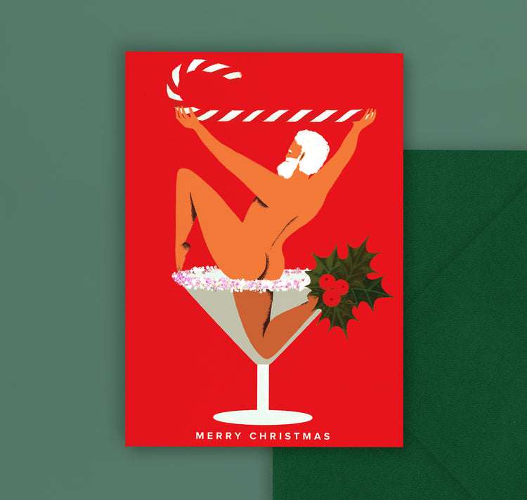 Becky M - Grusskarte „Christmas Cocktail“