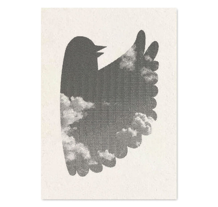 Clarissa Schwarz – Lot de 3 cartes postales "Oiseau"