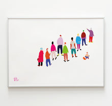Laden Sie das Bild in den Galerie-Viewer, Company of Humans - Plakat &quot;Standing in line&quot;
