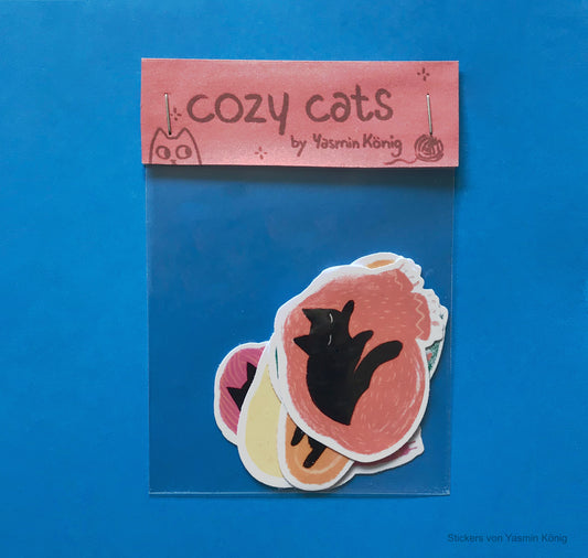 Yasmin König - Sticker Set "Cozy Cats" 