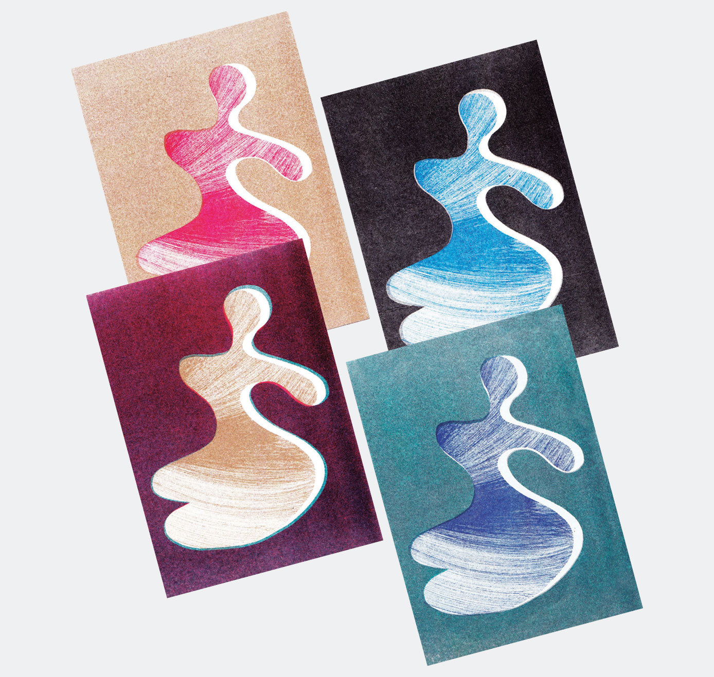 Dale Forbes Molina - 4er Set Riso Postkarten A6 "Lady"