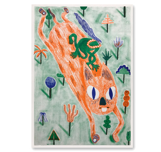 Dario Forlin - Plakat "Katzenreiter"