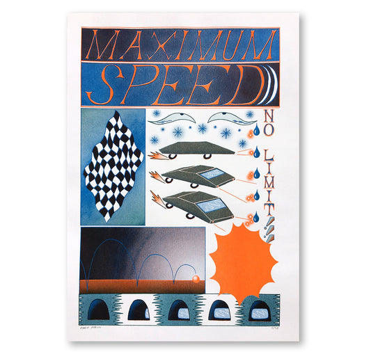 Dario Forlin - Plakat "Maximum Speed"