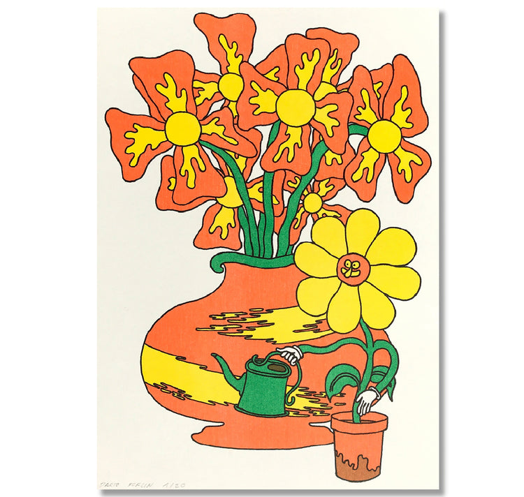 Dario Forlin - Plakat "Blumenvasen"